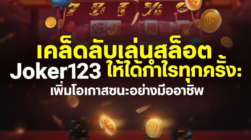 เคล็ดลับเล่นสล็อต Joker123 ให้ได้กำไรทุกครั้ง: เพิ่มโอกาสชนะอย่างมืออาชีพ