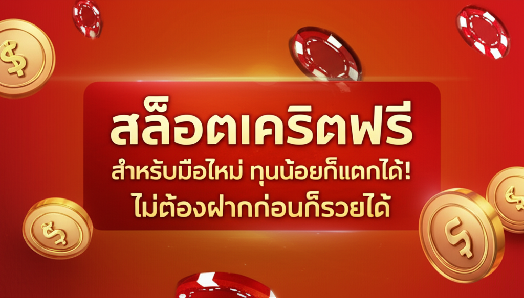 สล็อตเครดิตฟรี สำหรับมือใหม่ ทุนน้อยก็แตกได้! ไม่ต้องฝากก่อนก็รวยได้