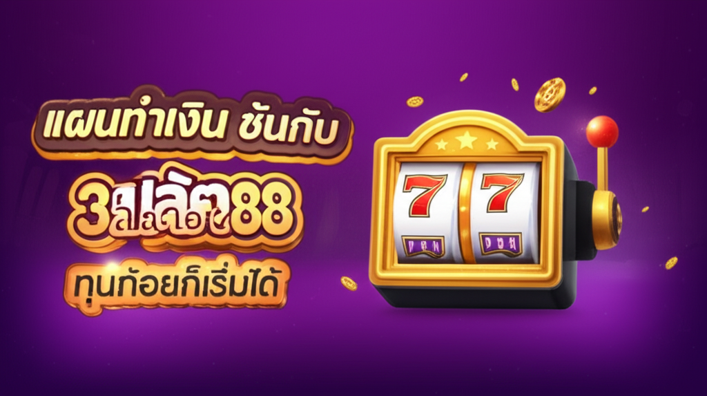 แผนทำเงิน 3 ขั้นกับ สล็อต888 ทุนน้อยก็เริ่มได้